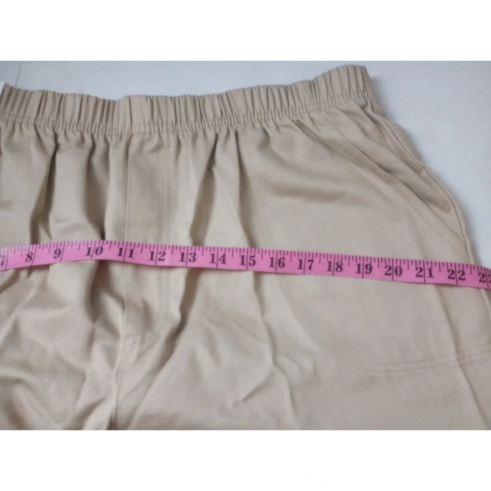 Vintage White Stag Women Pants Petite 18 Pull Up Tan
